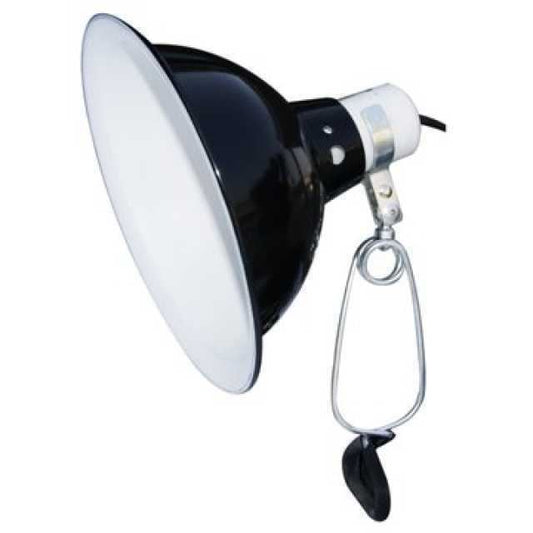 Komodo Dome Clamp Lamp Black 150w 21cm