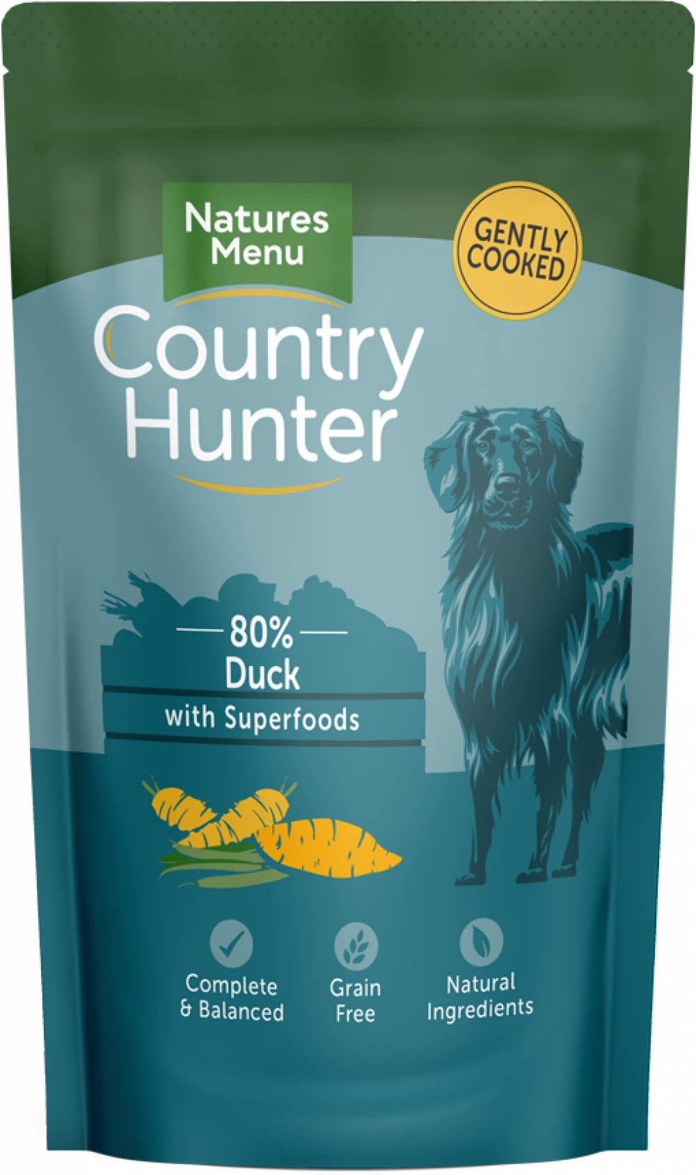 Natures Menu Country Hunter Dog Pouch Duck 6x 150g