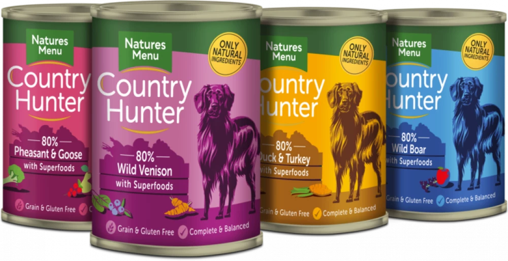 Natures Menu Country Hunter Game Meat Selection Cans 12 x 400g