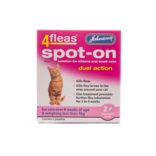 Johnson's Veterinary 4fleas Spot On Dual Action Kittens & Small Cats