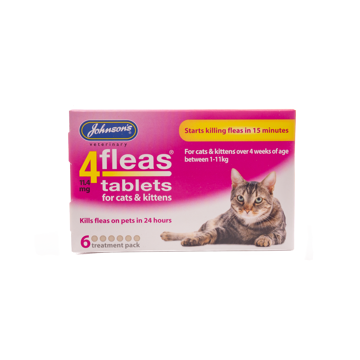 Johnson's Veterinary 4fleas Cat & Kittens 6 Tablets