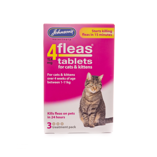 Johnson's Veterinary 4fleas Cat & Kittens 3 Tablets