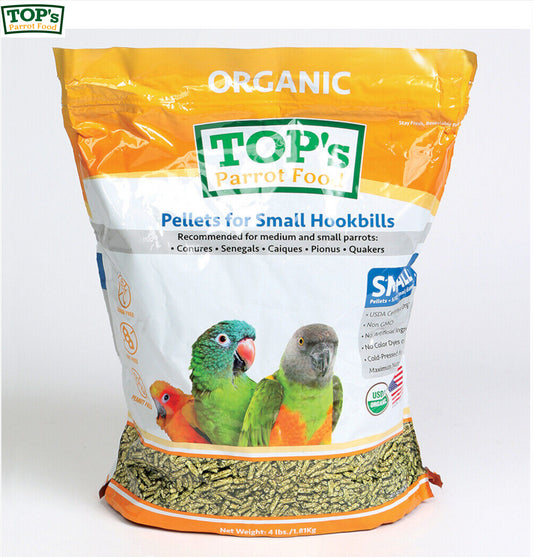 Top's Organic Parrot Food Small Pellets 1.81kg