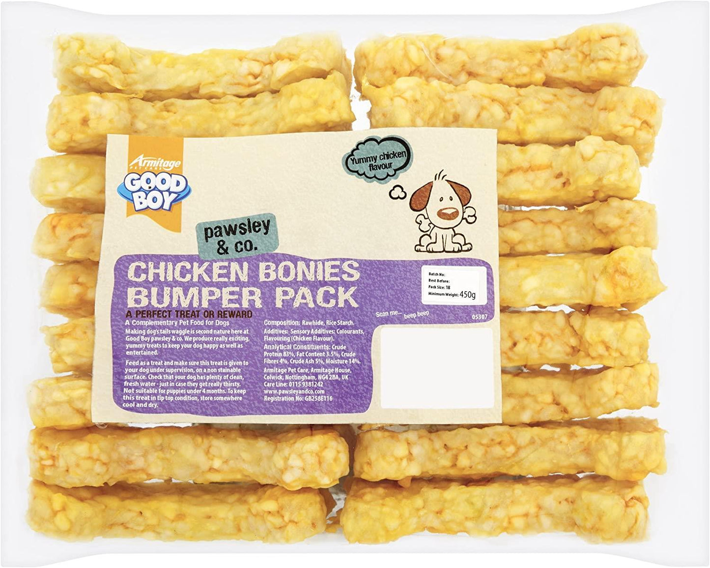 Good Boy Chicken Bonies Bumper Pack 18pcs 450g