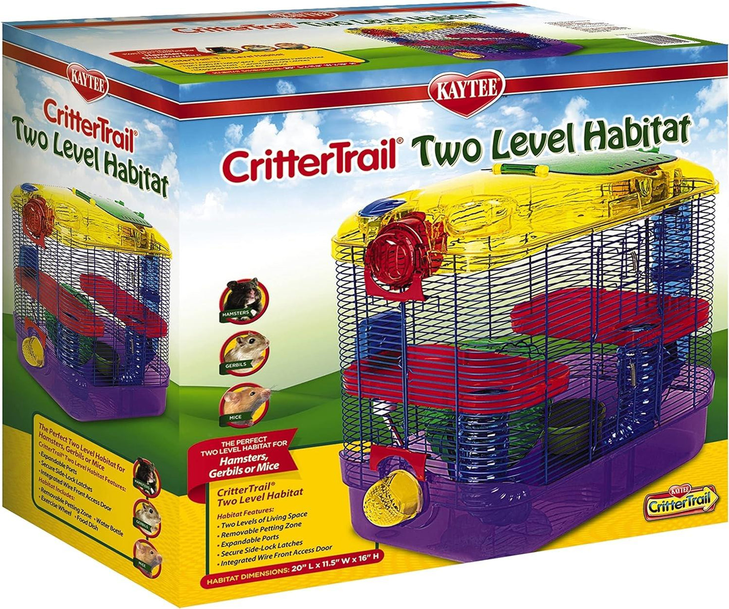 Kaytee Critter Trail Two Level Habitat - Hamster, Gerbil , Mice