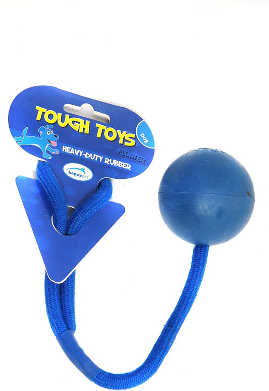 Tough Toys Floating Ball 2.5" Ball On Rope Assorted Colours