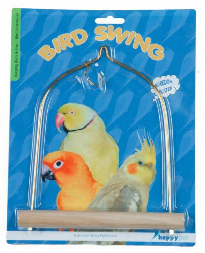 The Bird House Wooden Bird Cockateil Swing