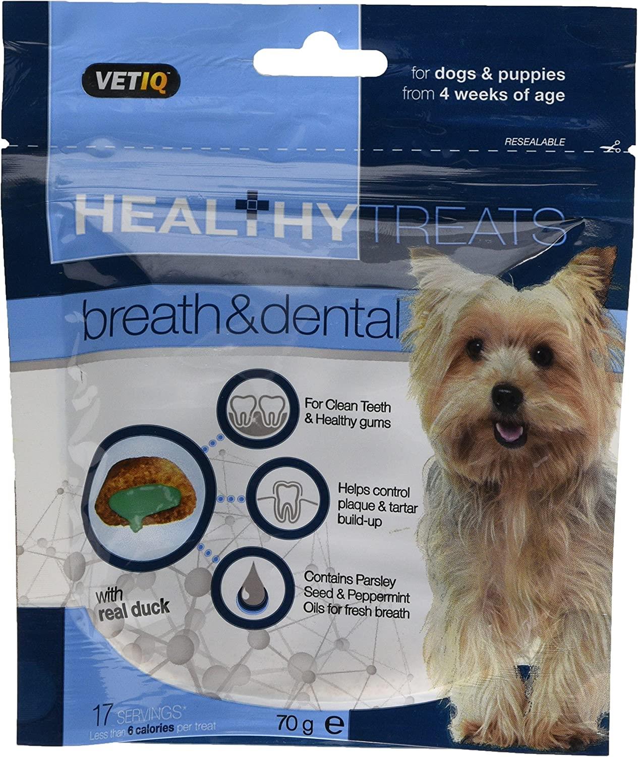 VetIQ Healthy Treats Breath & Dental For Dogs & Puppies 70g