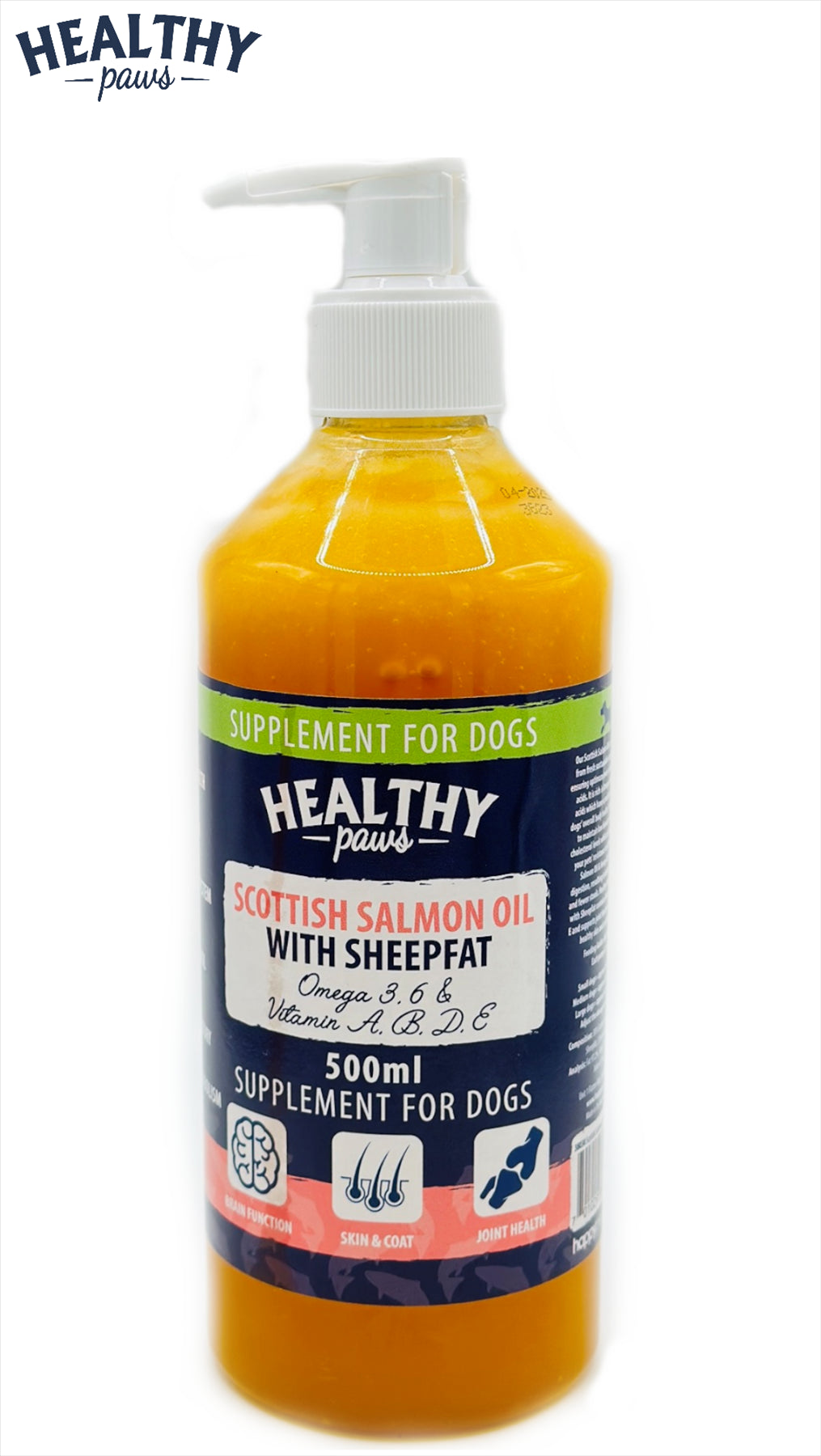 Healthy Paws Scottish Salmon Oil With Sheepfat 500ml