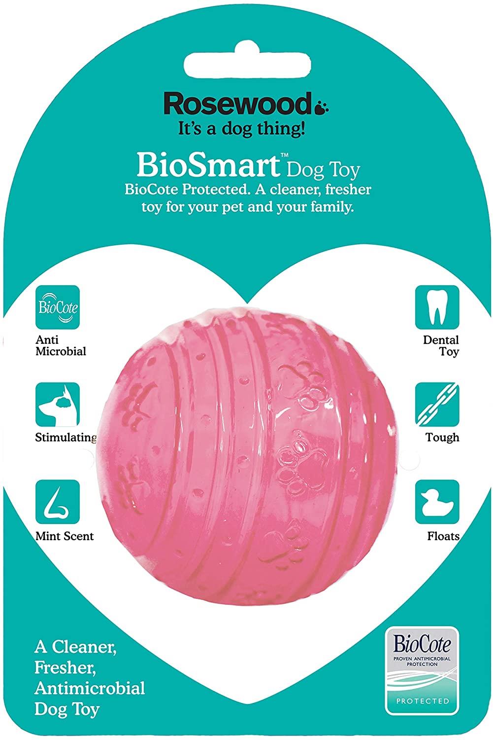 Rosewood Biosafe Puppy Ball Pink