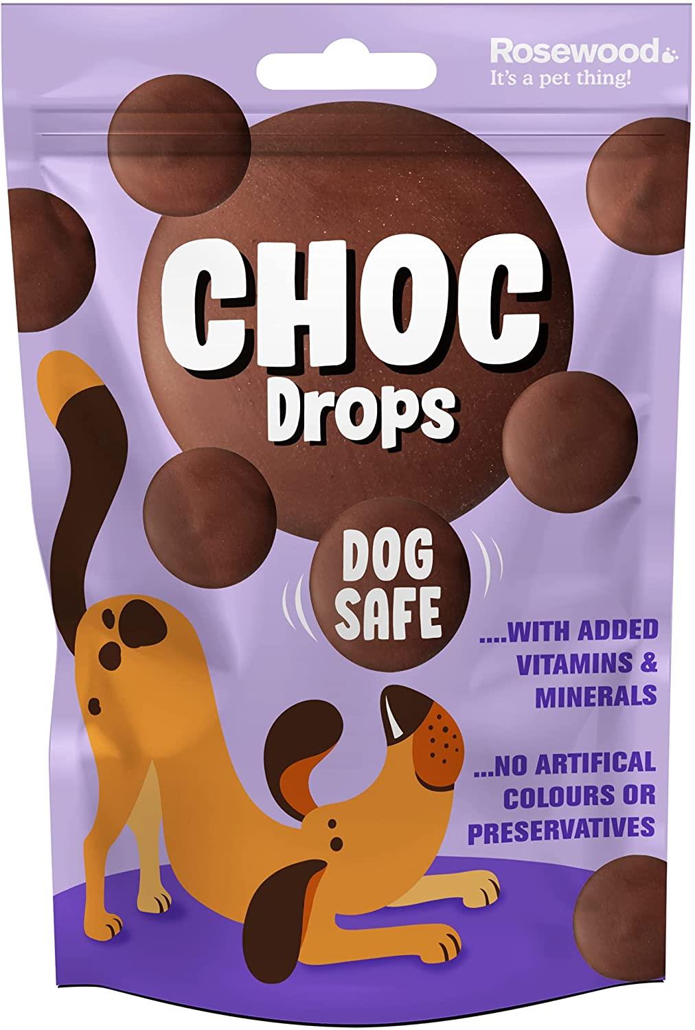 Rosewood Choc Drops For Dogs 200g