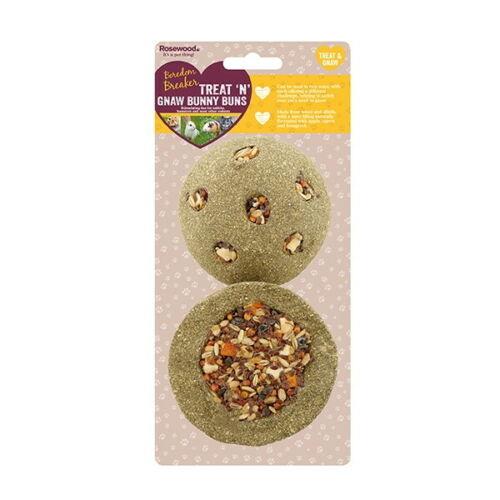 Rosewood Treat N Gnaw Bunny Buns 2pcs