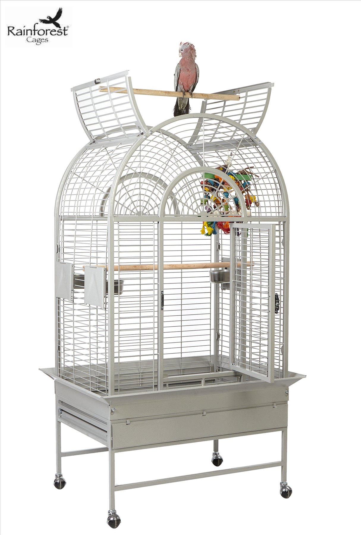 Rainforest Santa Marta Large Bird Cage Stone White (2 Boxes)