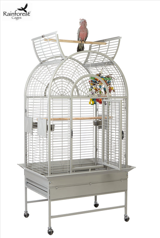 Rainforest Santa Marta Large Bird Cage Stone White (2 Boxes)