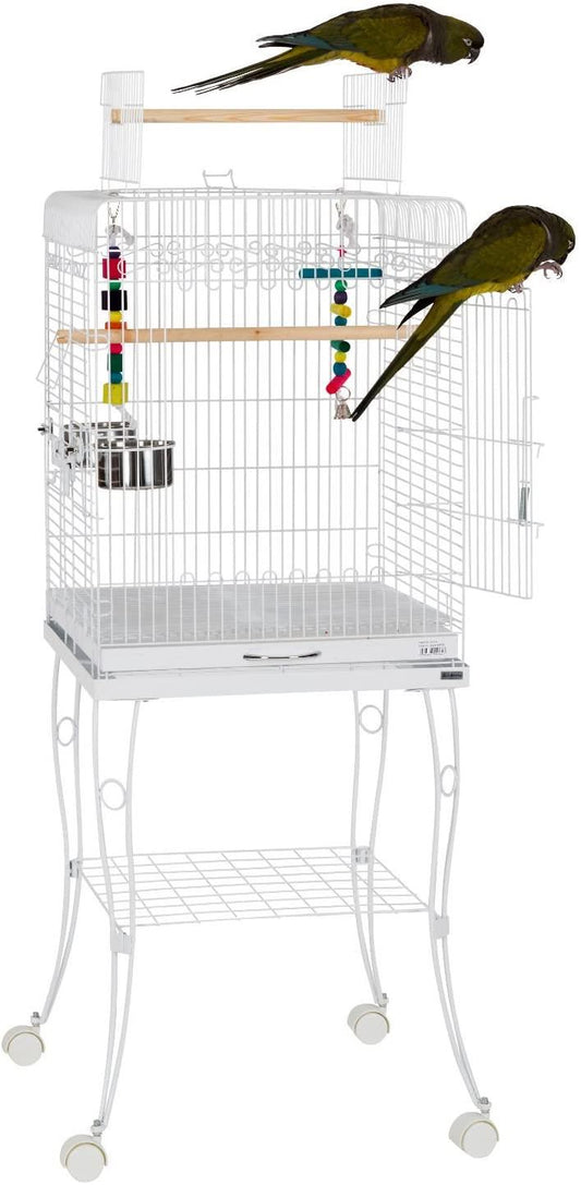 Rainforest Gama Medium Bird Cage White