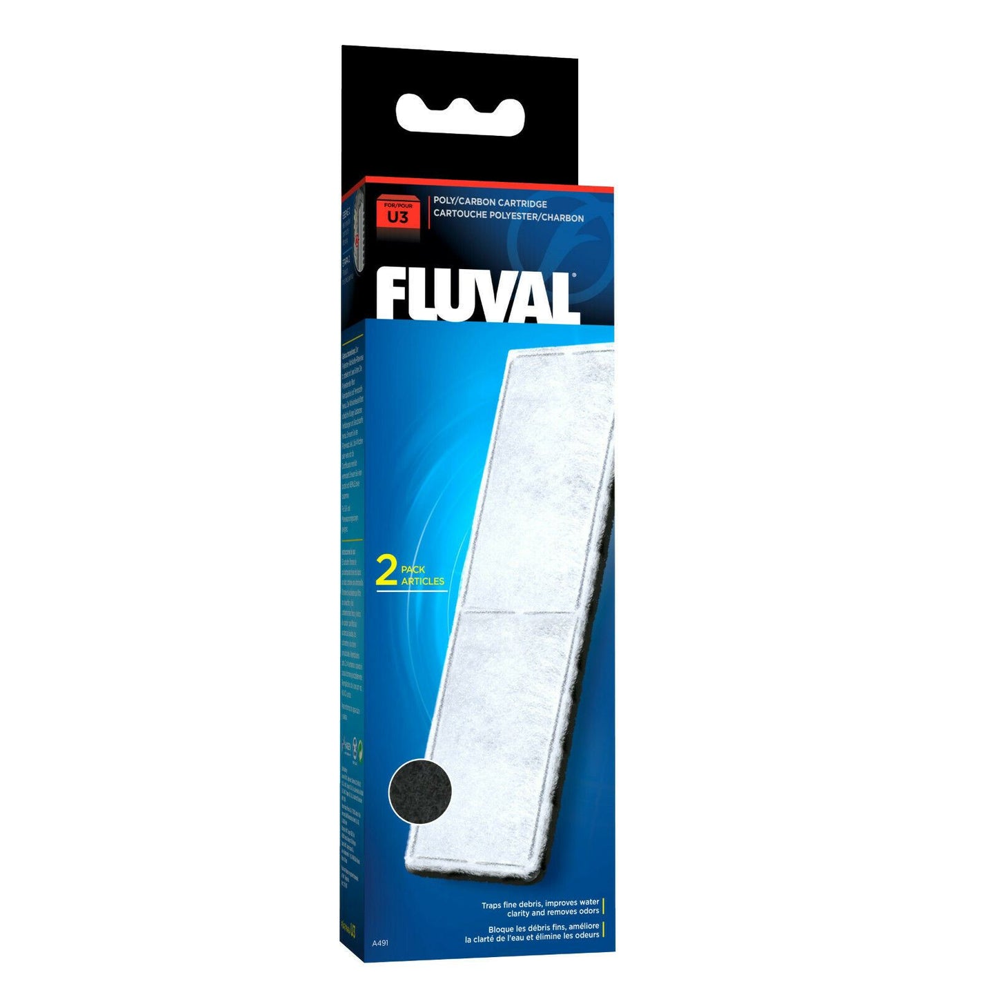 Fluval U3 Polycarbon Cartridge 2pcs