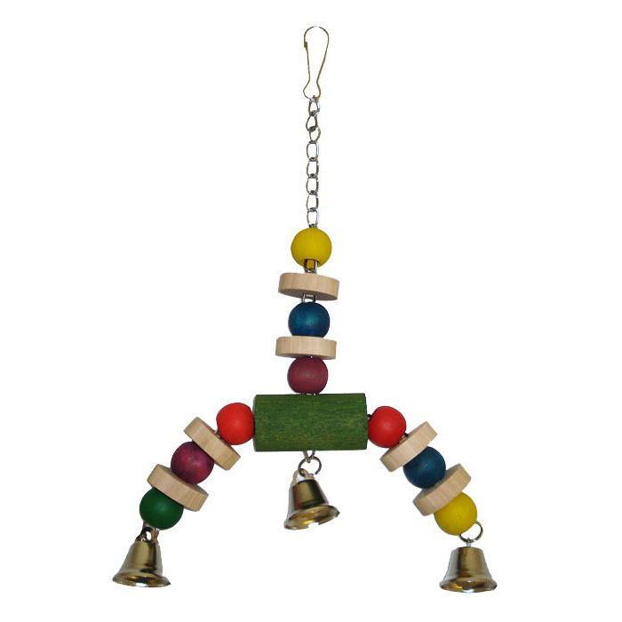 The Bird House Jingler Wooden Bird Toy