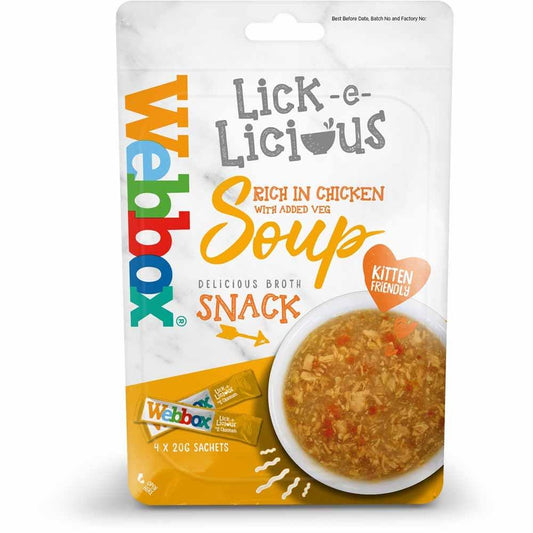 Webbox Lick E Licious Chicken 4 x 20g Sachets