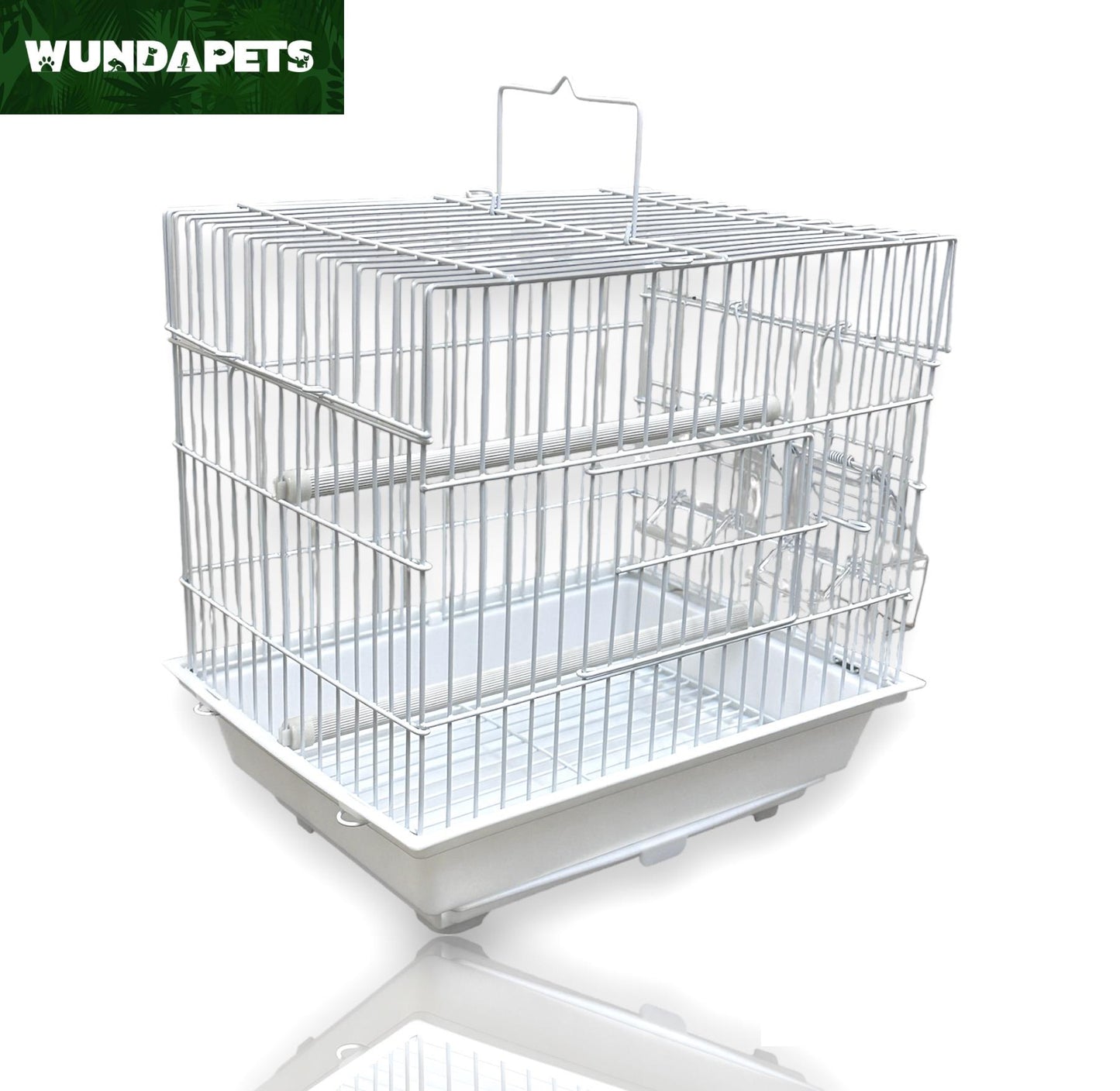 Wundapets Small Bird Travelling Cage White