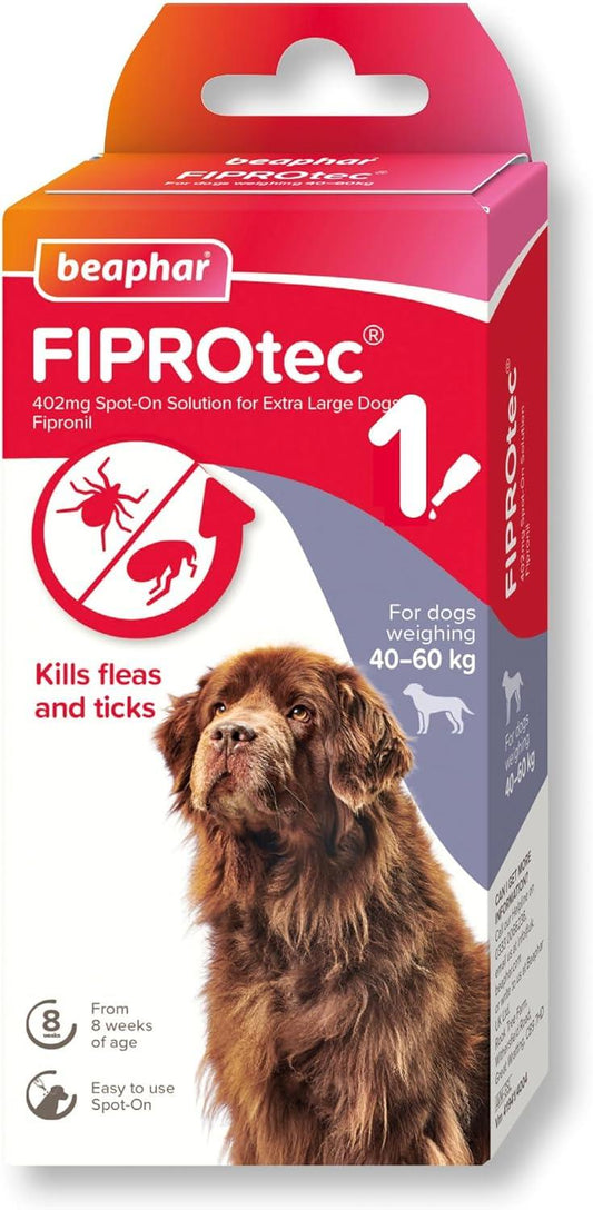 Beaphar Fiprotec Extra Large Dog 40- 60Kg 1 Treatment