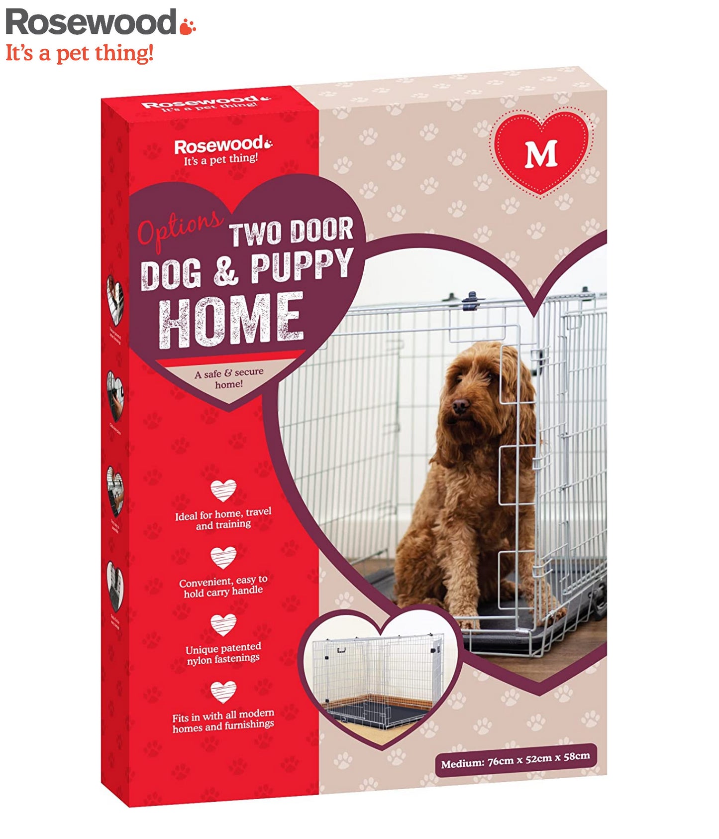 Rosewood Options Medium Dog Cage 76 x 52 x 58cm