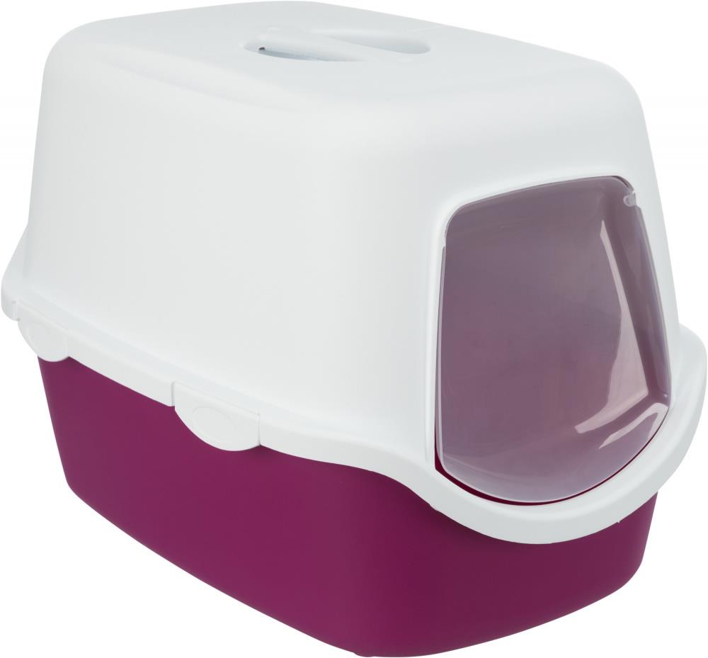 Trixie Vico Cat Litter Tray Berry & White