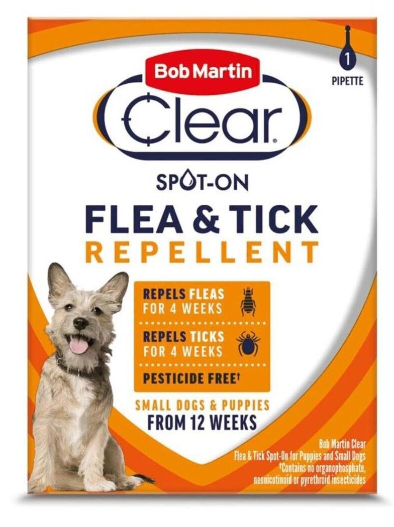 Bob Martin Clear Flea & Tick Repellent Small Dogs 1 Pipette