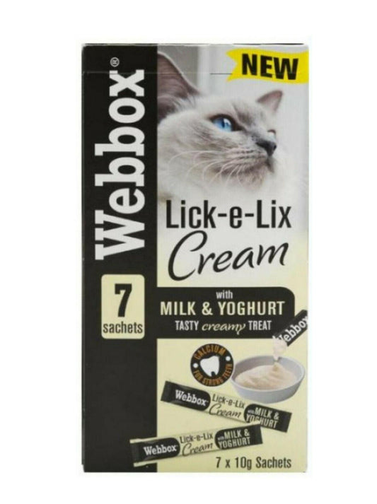 Webbox Lick E Lix Milk & Yoghurt 7 X 15g Sachets