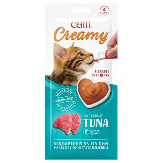 Catit Creamy Treats Tuna 4 X 10g Tubes