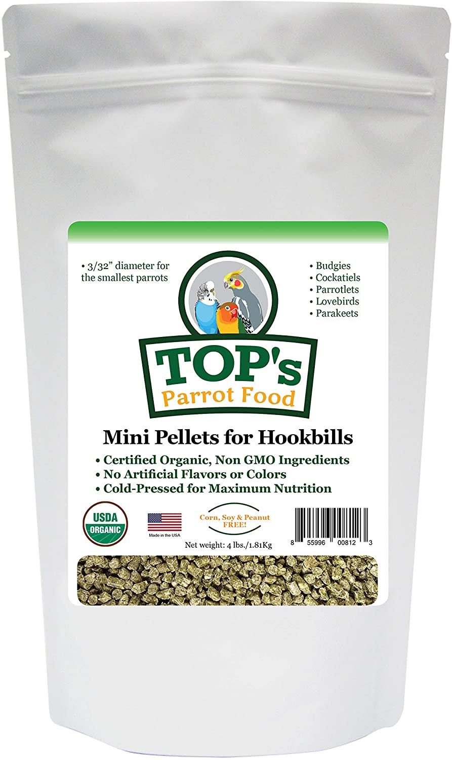 Top's Complete Parrot Food Mini Pellets For Hookbills 1.81kg