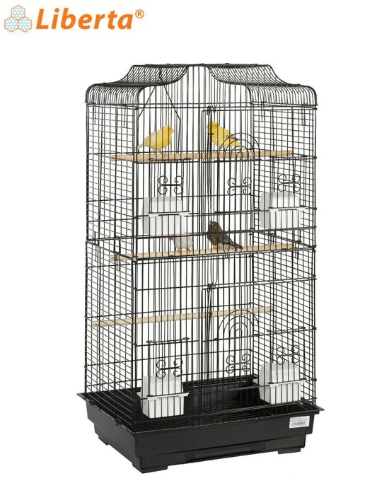 Rainforest Lotus Small Bird Cage Black