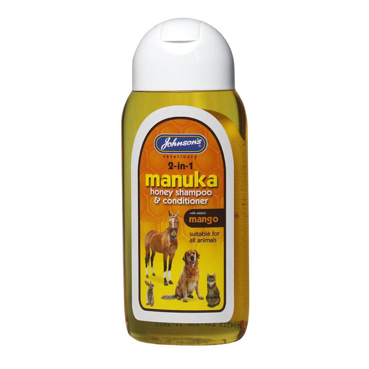 Johnson's Veterinary 2-in-1 Manuka Honey Shampoo & Honey 200ml