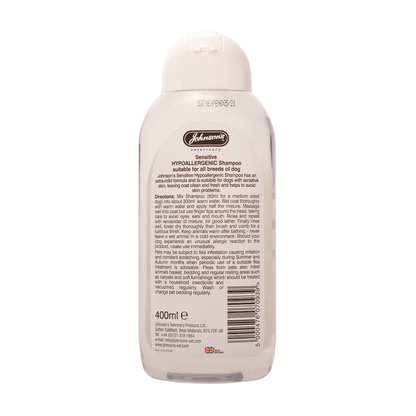 Johnson's Veterinary Sensitive Hypoallergenic Shampoo 400ml