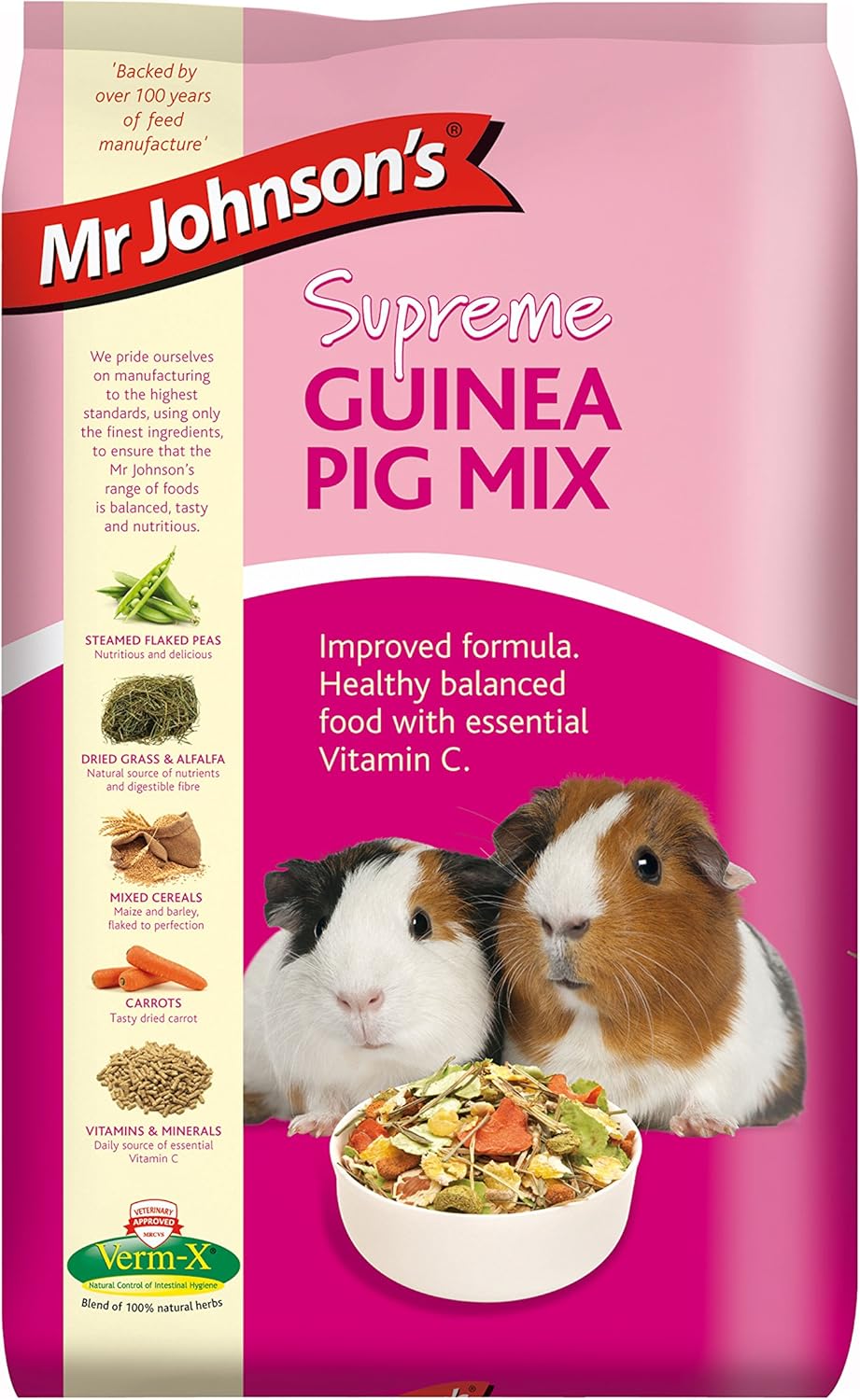 Mr Johnson's Supreme Guinea Pig With Verm-X 2.25kg