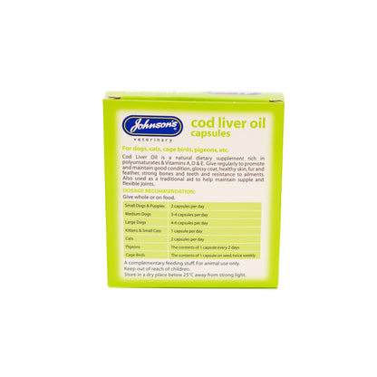 Johnson's Veterinary Cod Liver Oil Capsules 170 Capsules