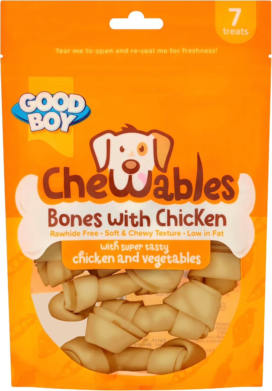 Good Boy Chewables Mini Chicken & Vegetable Bones 112g